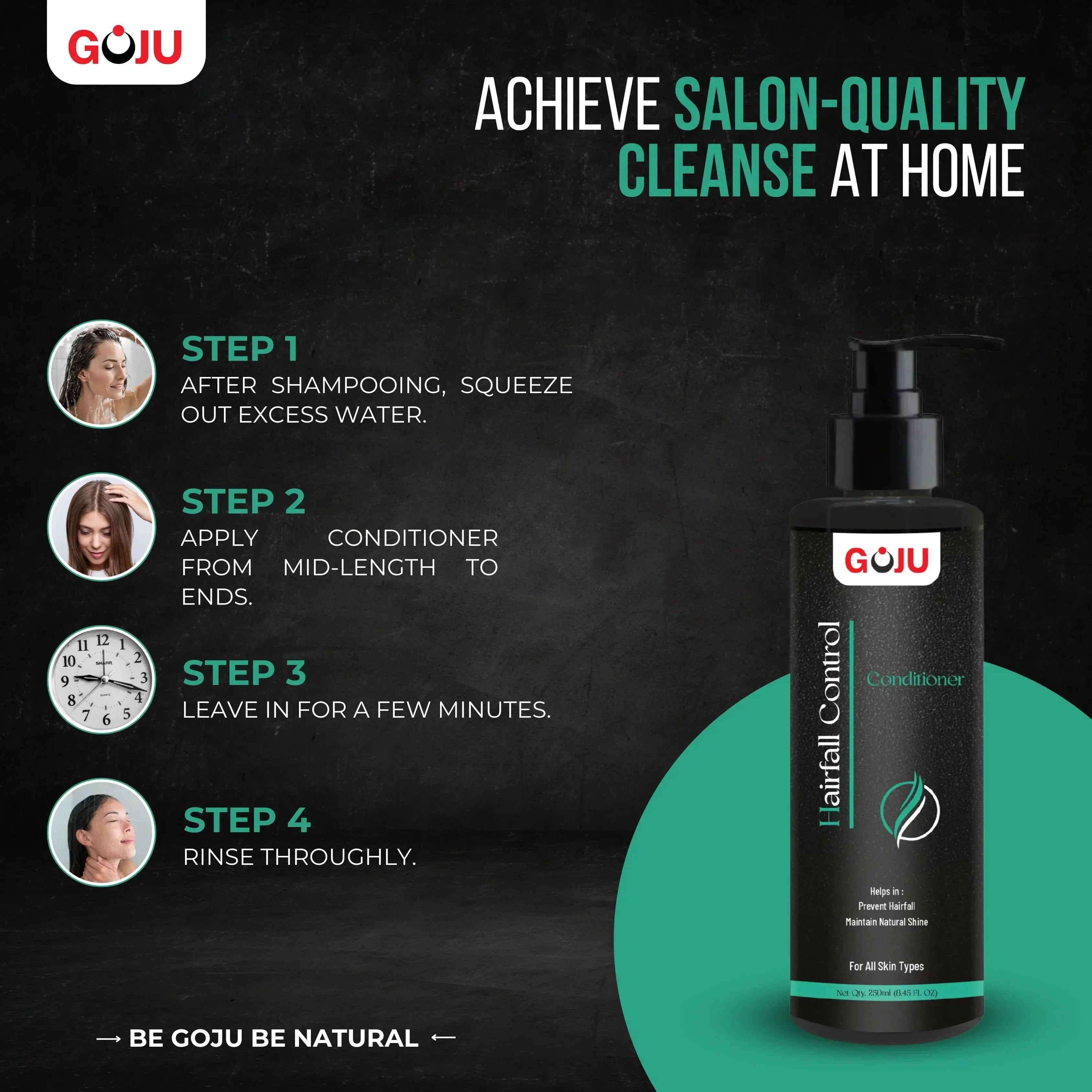 Goju Hair Fall Conditioner 250ml Combo - Goju Naturals