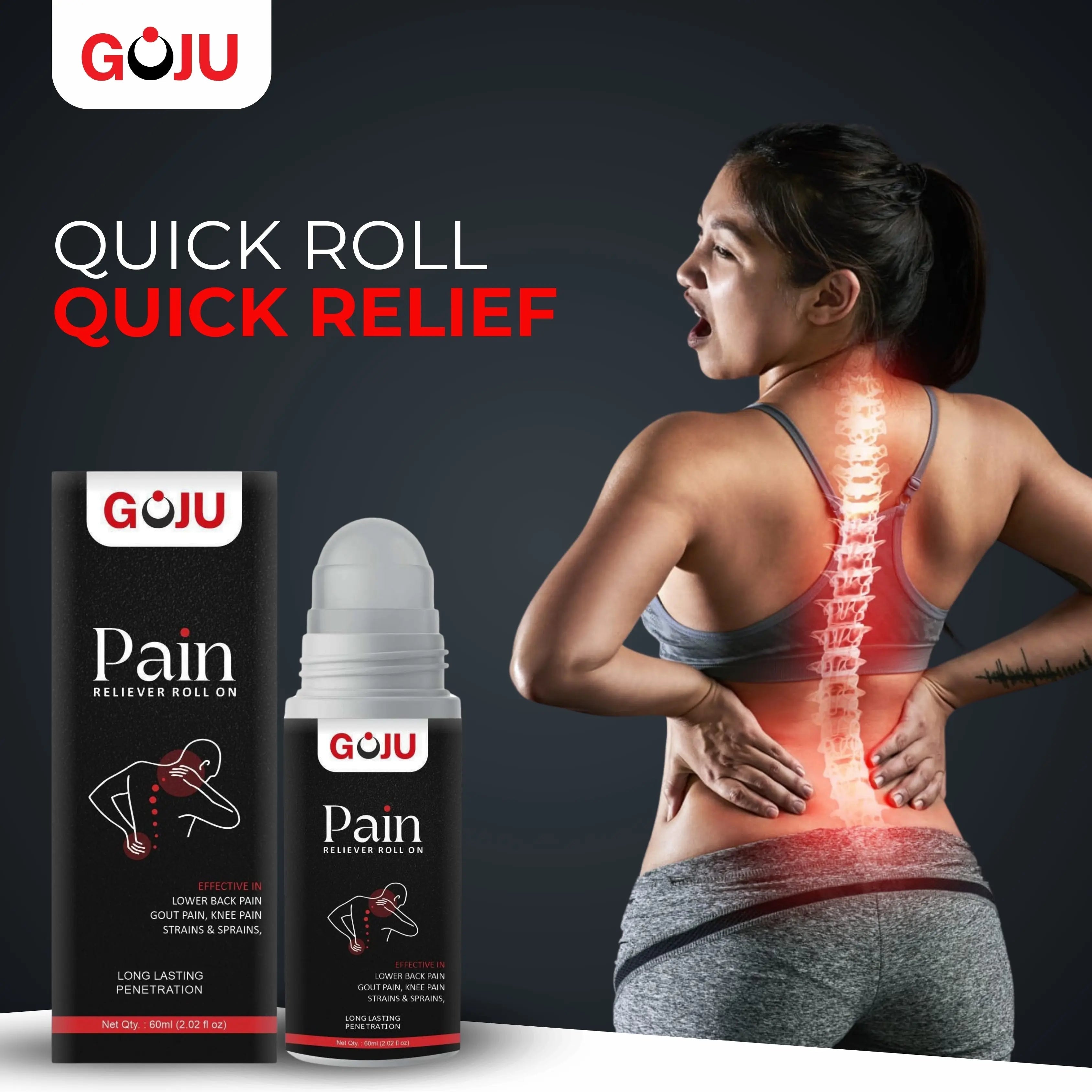 Goju Pain Reliever Roll On - Buy 1 Get 2 Free - Goju Naturals