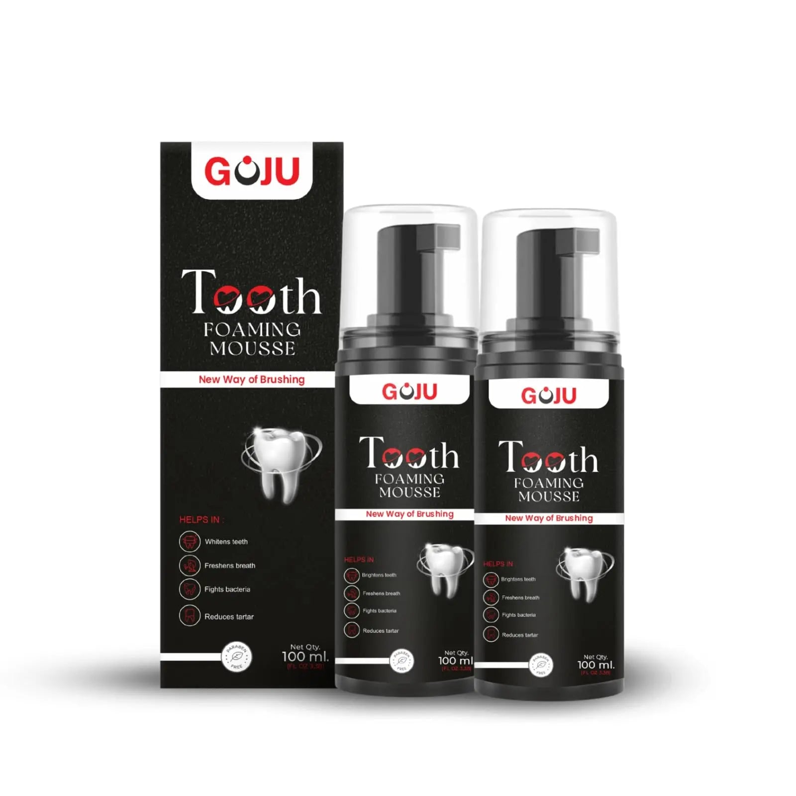Goju Tooth Foaming Mousse 100ml Combo - Goju Naturals