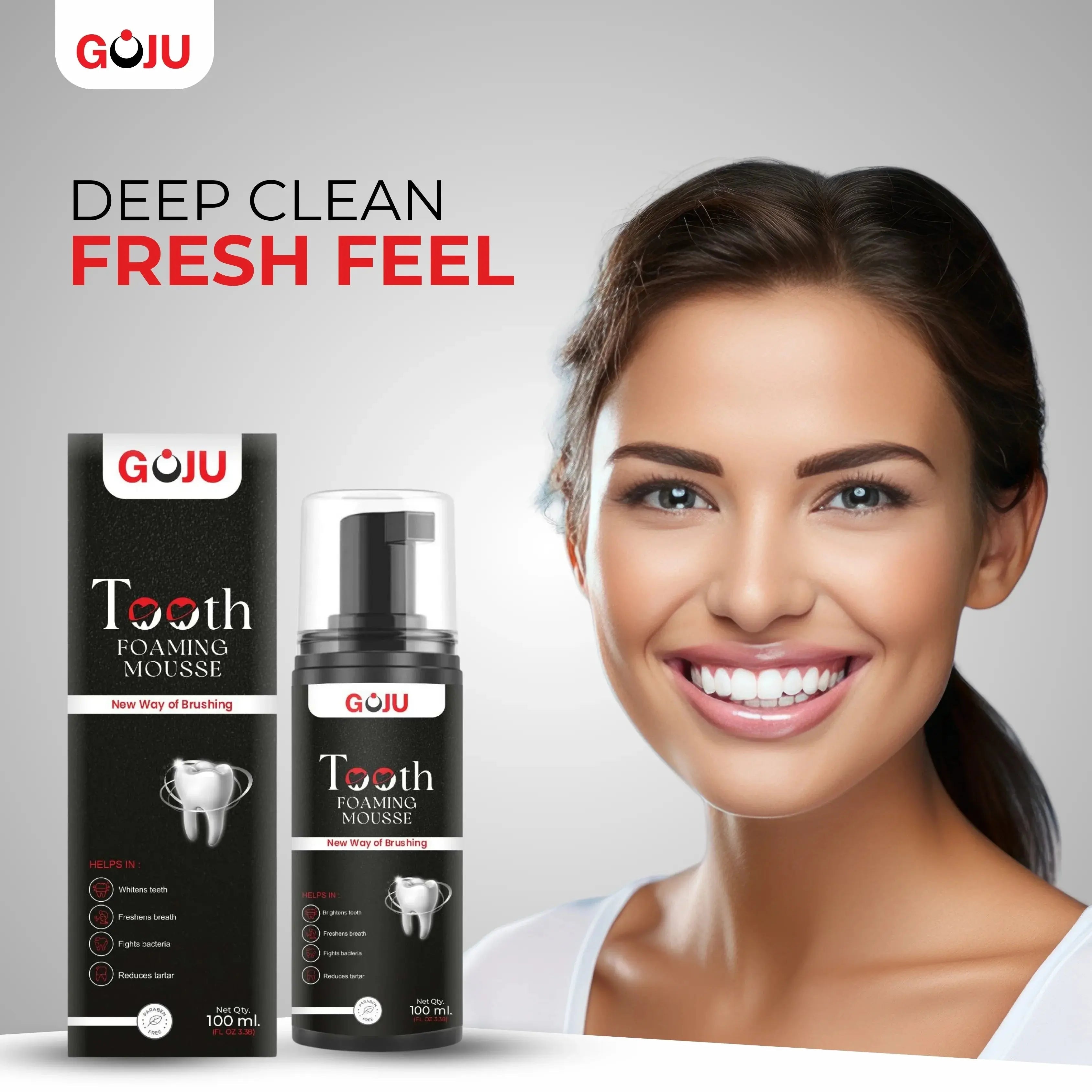 Goju Tooth Foaming Mousse 100ml Buy 1 Get 2 Free - Goju Naturals