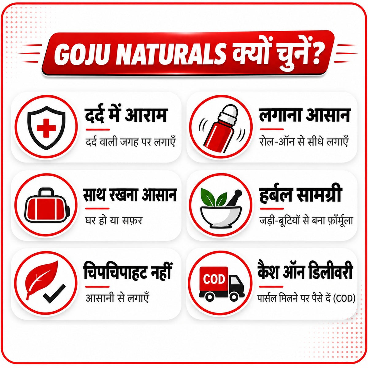 Goju Pain Reliever Roll-On  Buy 1 Get 1 Free